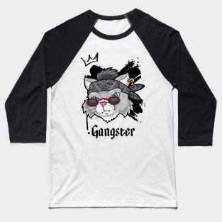 Gangstar cat streetwear Baseball T-Shirt